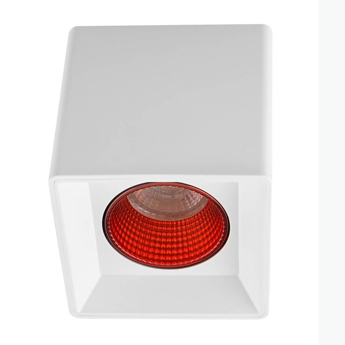 Накладной светильник DK3020WRD DK3080-WH+RD (пластик, цвет красный)
