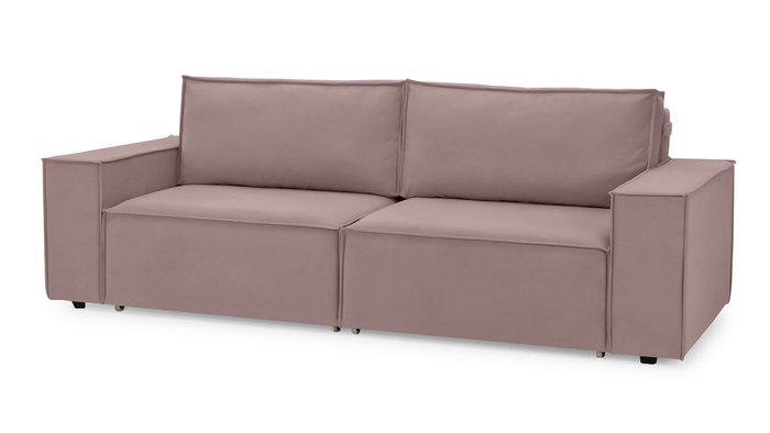 Прямой диван-кровать Софт 2 темно-розового цвета - купить Прямые диваны по цене 54300.0
