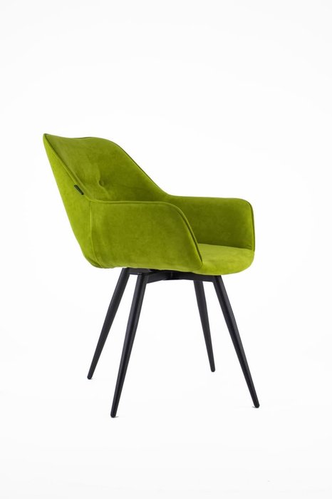 Стул поворотный Latte wheel оливкого цвета - лучшие Обеденные стулья в INMYROOM