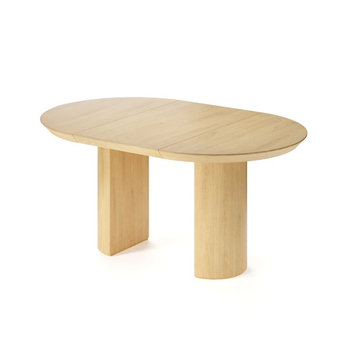 Обеденный стол раздвижной Ансер L бежевого цвета - купить Обеденные столы по цене 145507.0