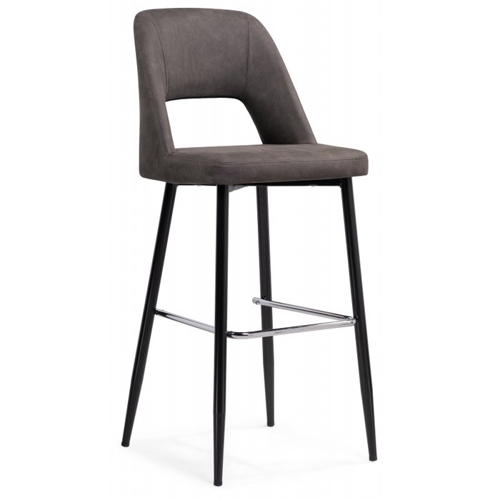 Барный стул Lido серый на металлокаркасе