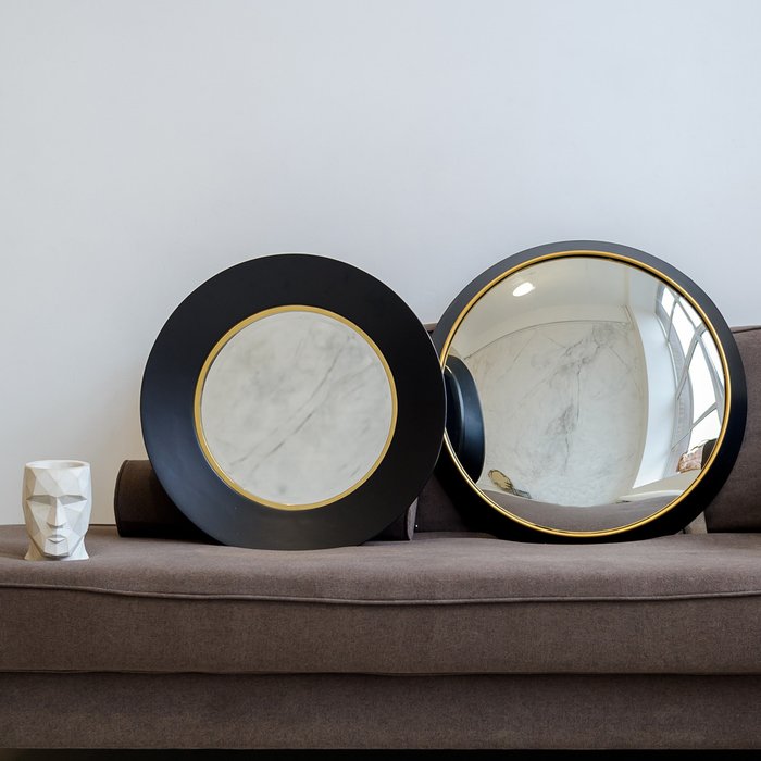 Настенное зеркало Ролан в раме черного цвета - купить Настенные зеркала по цене 36000.0