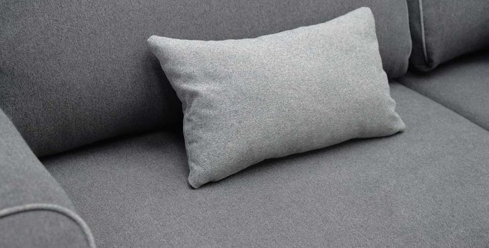 Угловой диван-кровать Тулон темно-серого цвета - лучшие Угловые диваны в INMYROOM