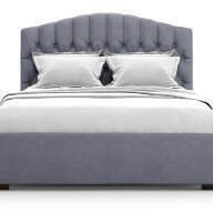 Кровать Lugano без подъемного механизма 160х200 серого цвета - лучшие Кровати для спальни в INMYROOM