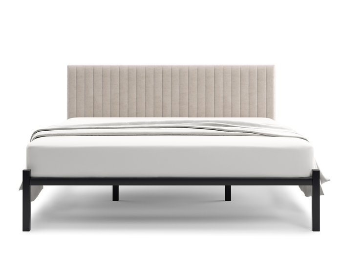 Кровать Лофт Mellisa Steccato 140х200 бежевого цвета без подъемного механизма - купить Кровати для спальни по цене 15500.0