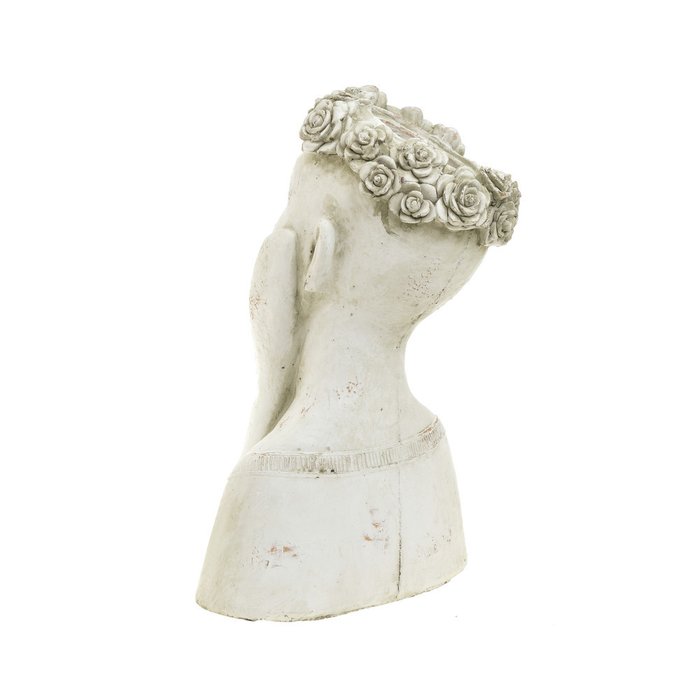 Кашпо-статуэтка белого цвета - купить Кашпо и горшки по цене 5680.0