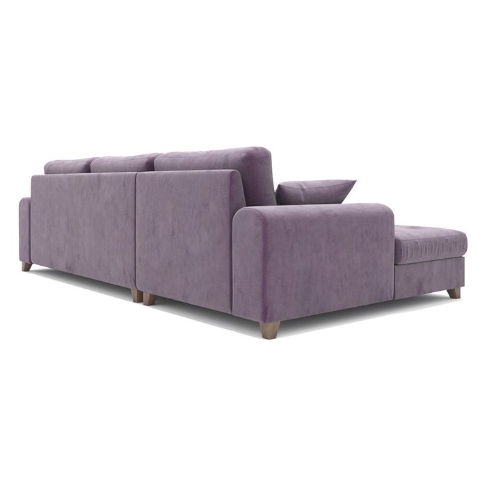 Диван-кровать Vittorio MTR угловой фиолетового цвета - лучшие Угловые диваны в INMYROOM