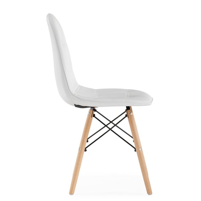 Стул Kvadro белого цвета - лучшие Обеденные стулья в INMYROOM
