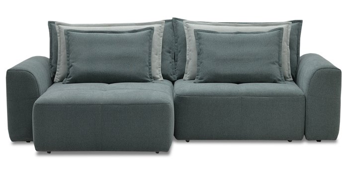 Угловой диван-кровать Ладья Ройс зеленого цвета - купить Угловые диваны по цене 52430.0