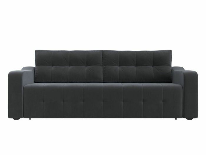 Прямой диван-кровать Лиссабон серого цвета - купить Прямые диваны по цене 47999.0