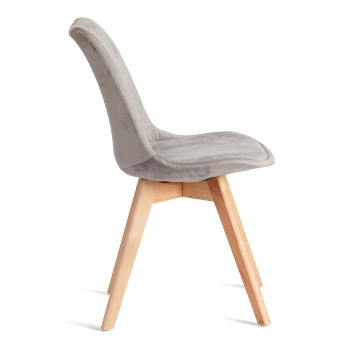 Комплект из четырех стульев Tulip Soft светло-серого цвета - лучшие Обеденные стулья в INMYROOM