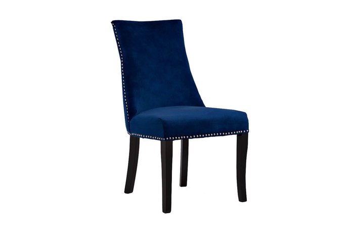 Стул велюровый синего цвета - купить Обеденные стулья по цене 18800.0