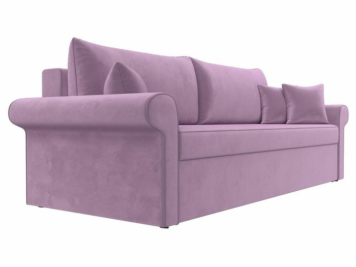 Прямой диван-кровать Милфорд лилового цвета - лучшие Прямые диваны в INMYROOM