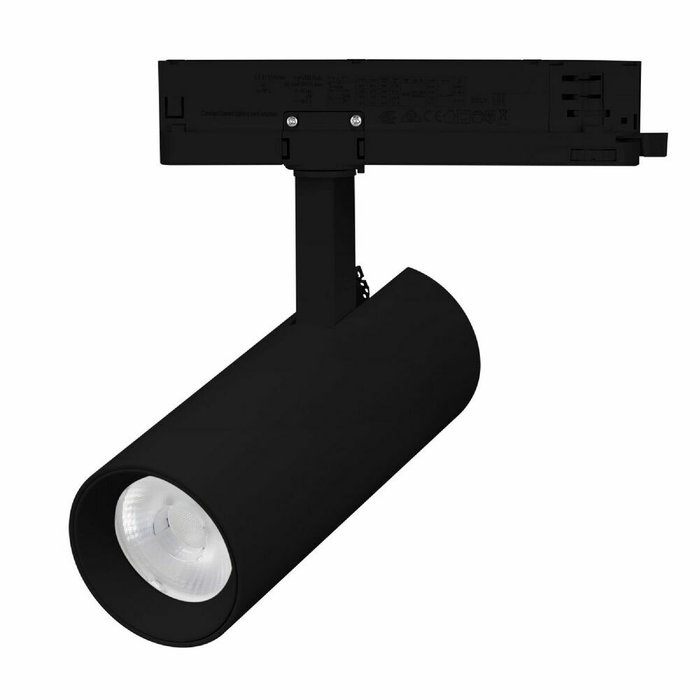 Трековый однофазный светильник Arlight LGD-GERA-2TR-R60-15W Day4000 (BK, 55 deg, 230V) 055047
