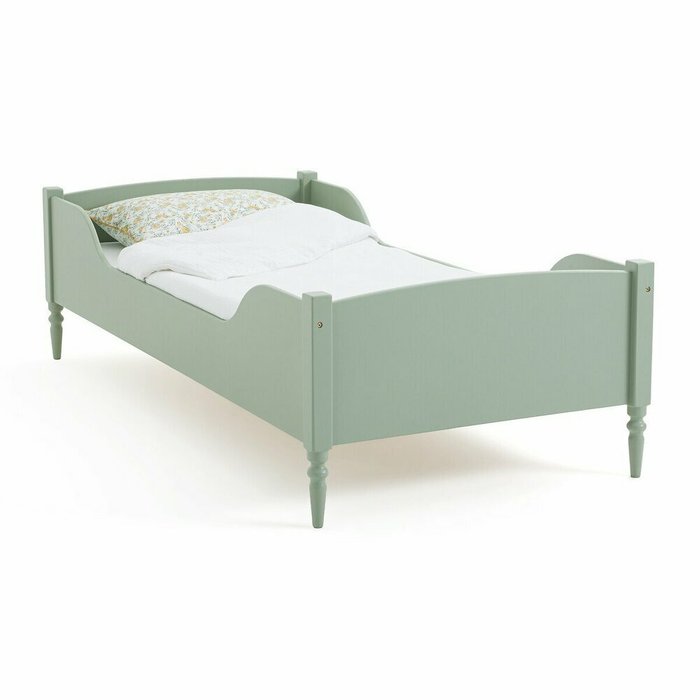 Кровать детская с сеткой Cla 90x190 зеленого цвета