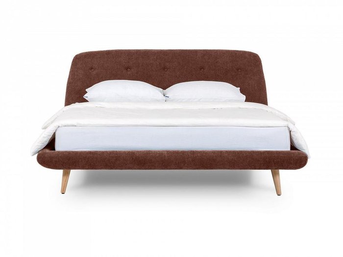 Кровать Loa коричневого цвета 160x200 - купить Кровати для спальни по цене 65250.0