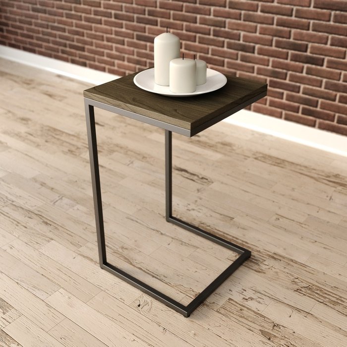 Приставной столик Джейн серого цвета - купить Кофейные столики по цене 7400.0