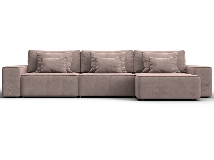 Угловой диван-кровать Лига-074 темно-бежевого цвета - купить Угловые диваны по цене 89990