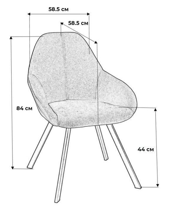 Стул Kent изумрудного цвета - купить Обеденные стулья по цене 10080.0