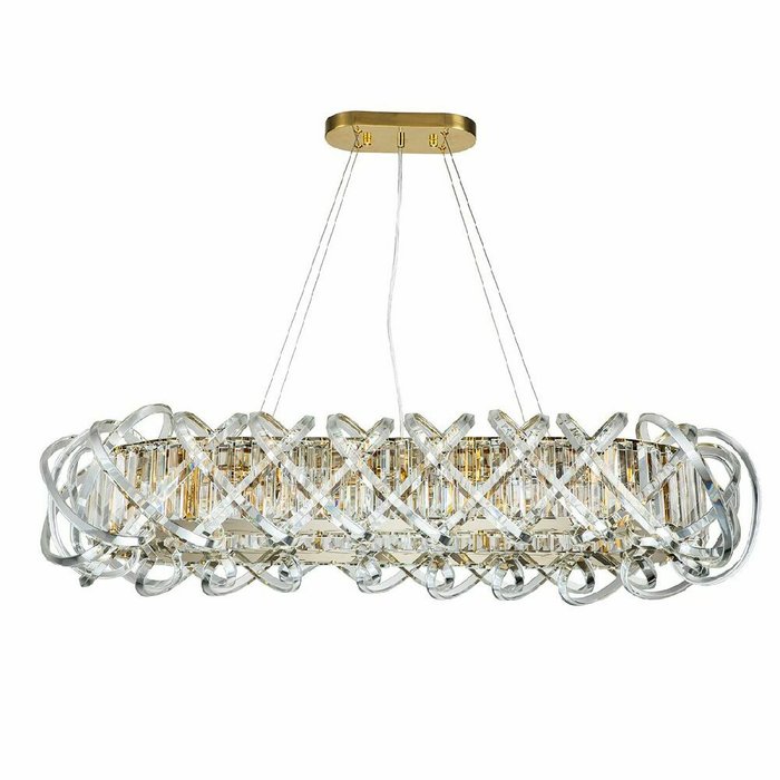 Подвесная люстра Braccia V000400 (хрусталь, цвет прозрачный) - купить Подвесные люстры по цене 63600.0 Подвесная люстра Braccia V000400 (хрусталь, цвет прозрачный) - купить Подвесные люстры по цене 63600.0