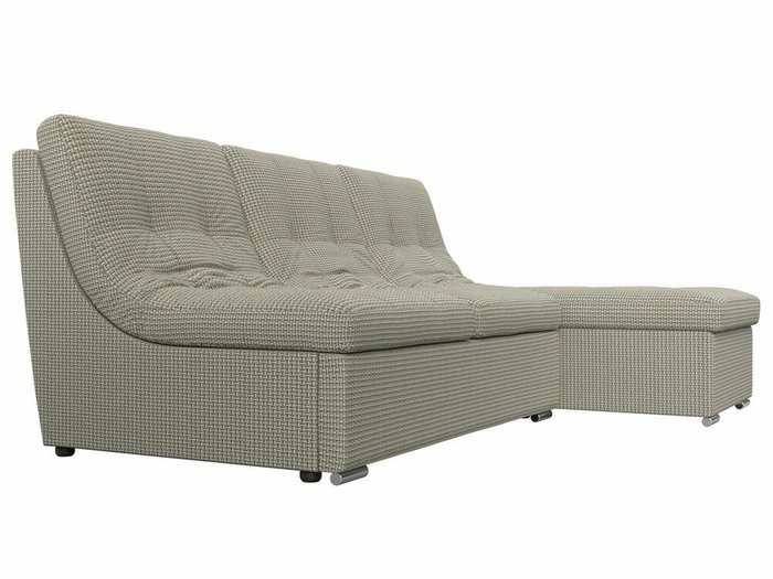 Угловой диван-кровать Релакс серо-бежевого цвета угол правый - лучшие Угловые диваны в INMYROOM