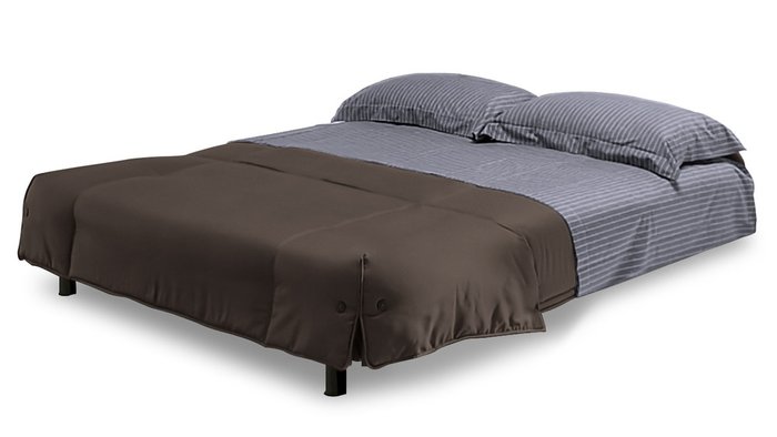 Диван-кровать Генуя L темно-коричневого цвета  - лучшие Прямые диваны в INMYROOM