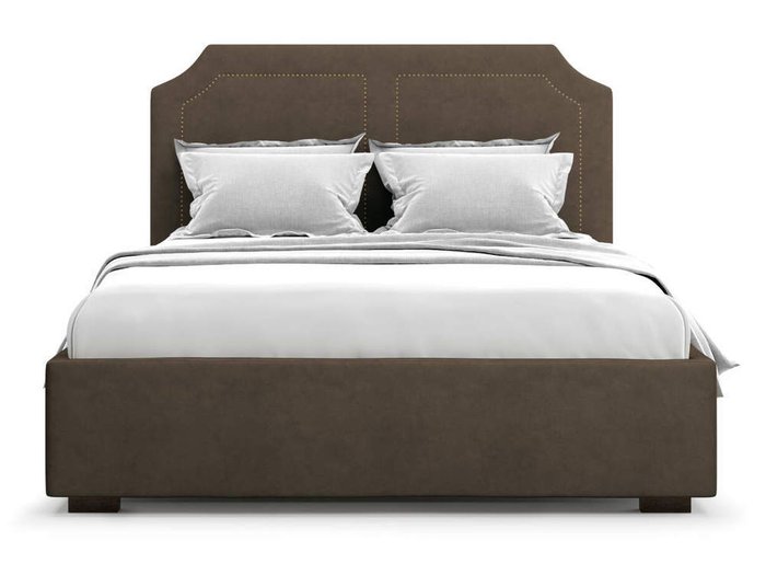 Кровать Lago без подъемного механизма 140х200 шоколадного цвета - купить Кровати для спальни по цене 36000.0