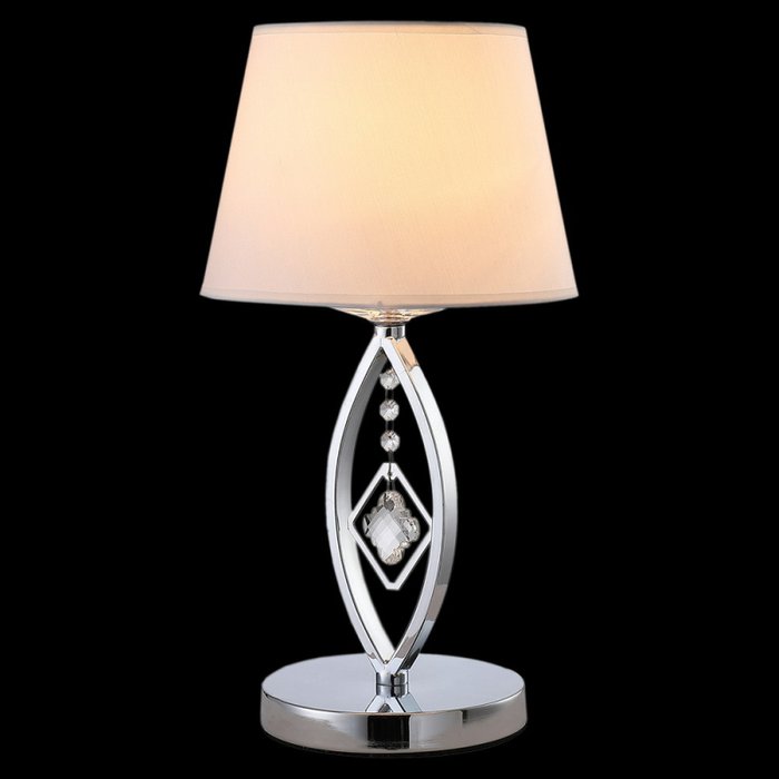 Настольная лампа IL6138-1T-27 CR (ткань, цвет белый) - купить Настольные лампы по цене 6070.0