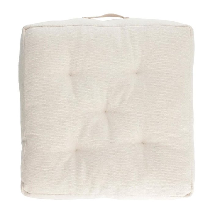 Подушка Sarit 60x60 из хлопка белого цвета 