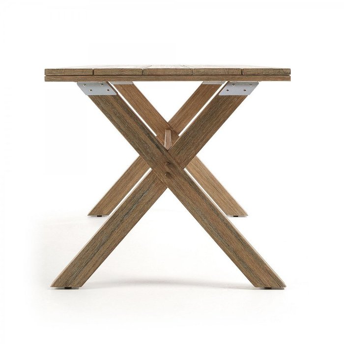 Обеденный стол Brilliant из массива дерева эвкалипт - лучшие Садовые столы в INMYROOM