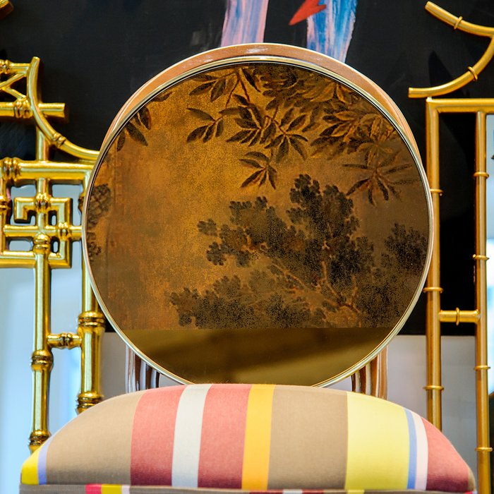 Зеркальное панно Сото коричневого цвета  - купить Декор стен по цене 17000.0