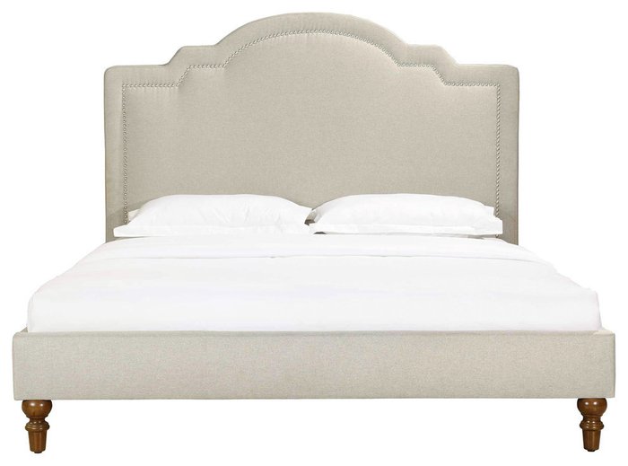 Кровать Cassis Upholstered бежевого цвета 160х200