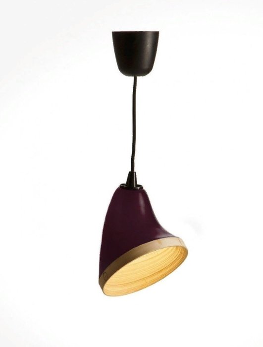 Подвесной светильник Lin 3 фиолетового цвета 