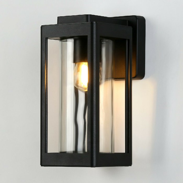 Уличный настенный светильник Garden черного цвета - купить Настенные уличные светильники по цене 7006.0