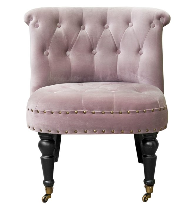 Низкое кресло Aviana pink velvet