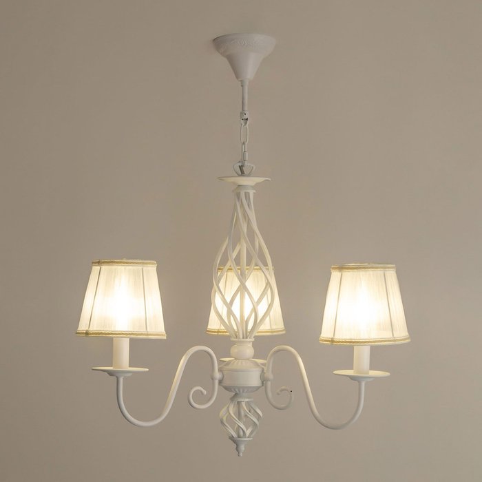 Citilux Ровена CL427130 Люстра с абажурами Белая - купить Подвесные люстры по цене 11999 Citilux Ровена CL427130 Люстра с абажурами Белая - купить Подвесные люстры по цене 11999