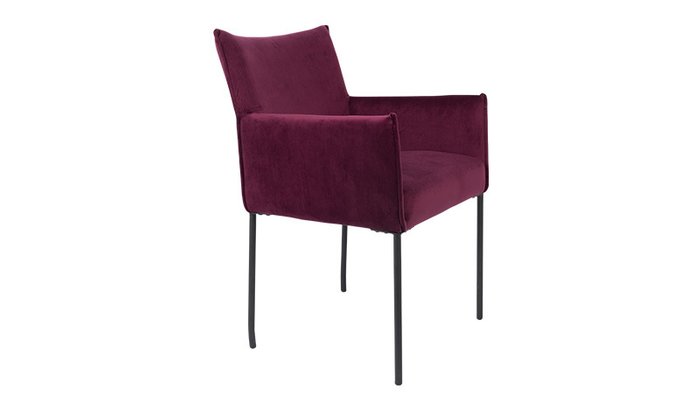 Кресло Dion Velvet Wine бордового цвета - купить Интерьерные кресла по цене 26478.0