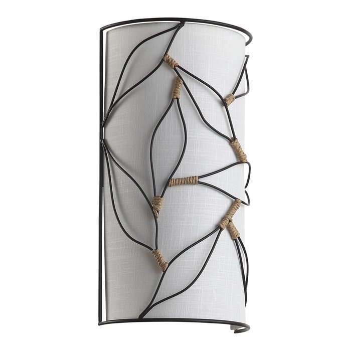 Светильник настенный ST-Luce Черный/Бежевый E27 2*60W ROOT - купить Бра и настенные светильники по цене 6890.0