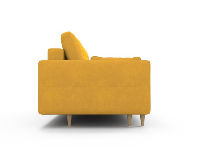 Диван-кровать Берни желтого цвета - лучшие Прямые диваны в INMYROOM