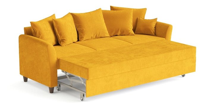 Диван-кровать Катарина желтого цвета - лучшие Прямые диваны в INMYROOM