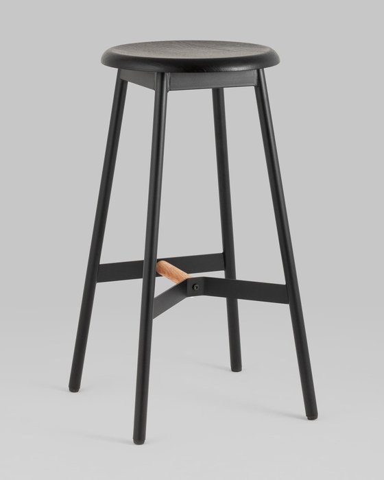 Стул барный Knobb черного цвета - купить Барные стулья по цене 10990.0