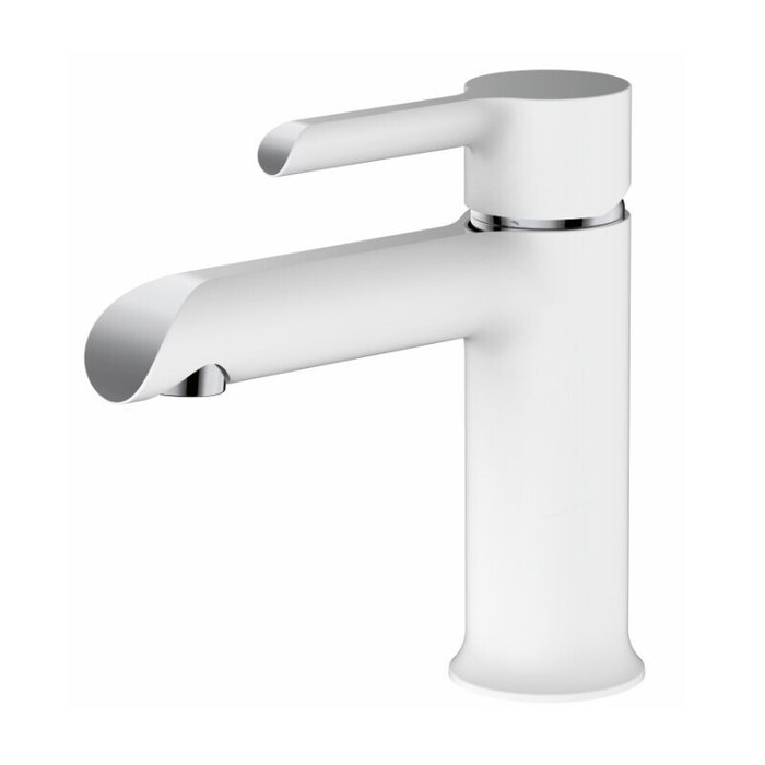 Смеситель для раковины Haiba HB10805-8 белого цвета Смеситель для раковины Haiba HB10805-8 белого цвета