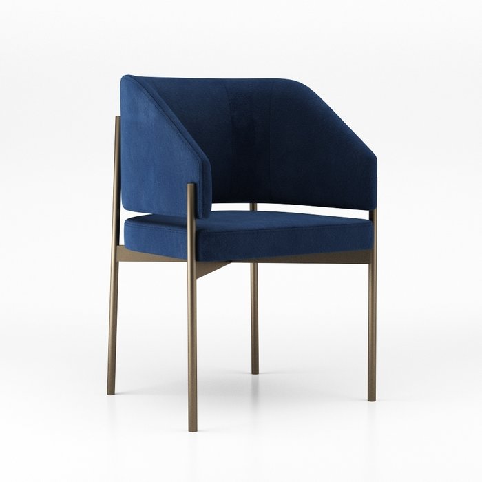 Стул Hermes синего цвета - купить Обеденные стулья по цене 37000.0