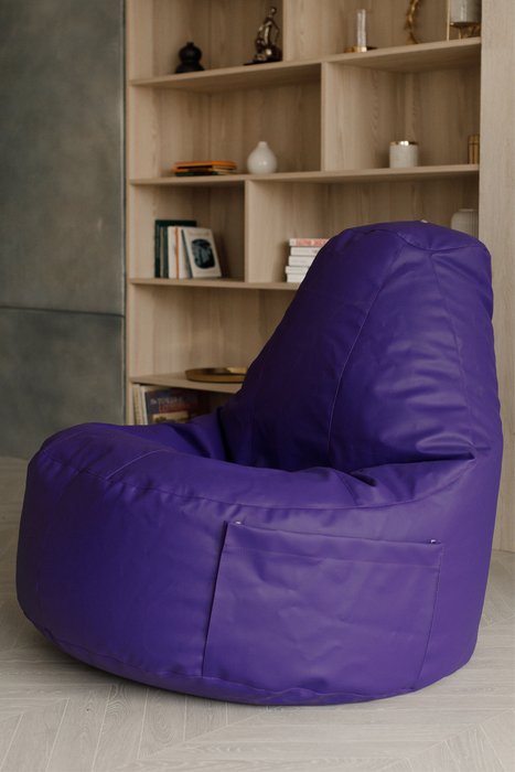 Кресло Комфорт фиолетового цвета - купить Бескаркасная мебель по цене 4990.0