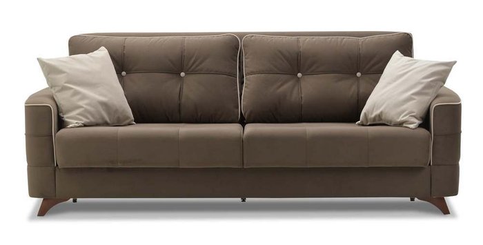 Диван-кровать Сохо коричневого цвета  - лучшие Прямые диваны в INMYROOM