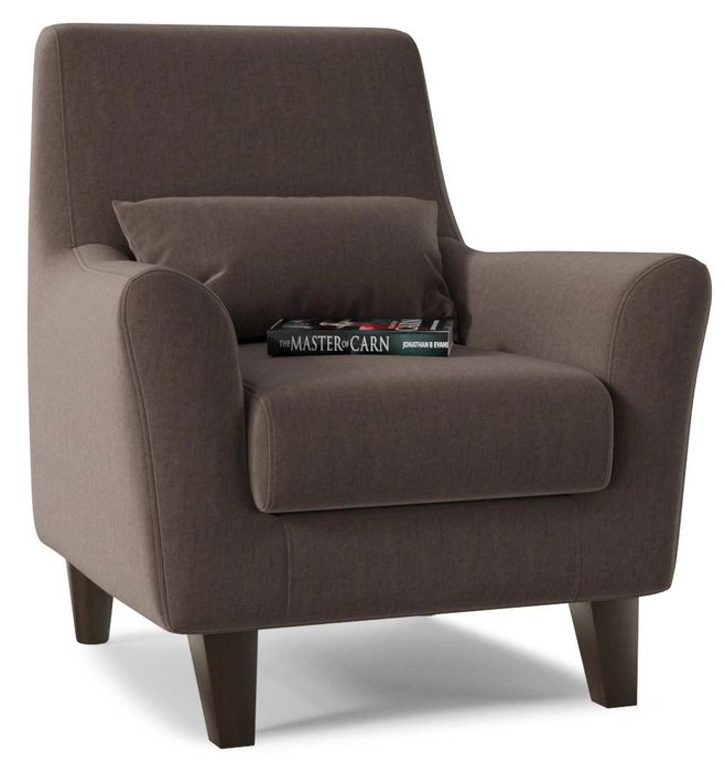 Кресло Либерти коричневого цвета - купить Интерьерные кресла по цене 11724.0