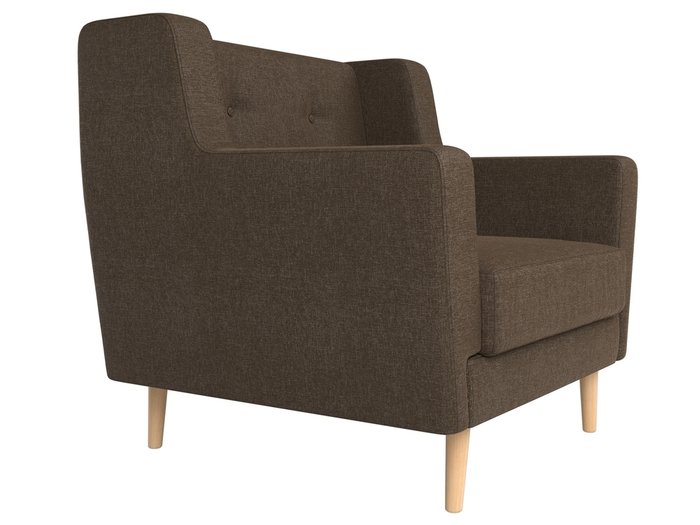 Кресло Брайтон коричневого цвета - лучшие Интерьерные кресла в INMYROOM