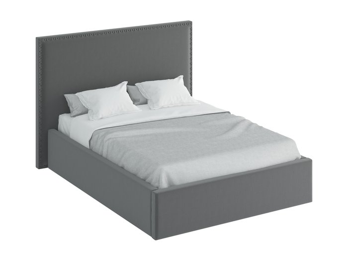Кровать Blues темно-серого цвета с подъёмным механизмом 160x200