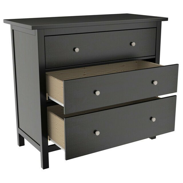 Комод Кантри из массива дерева черного цвета - купить Комоды по цене 22615