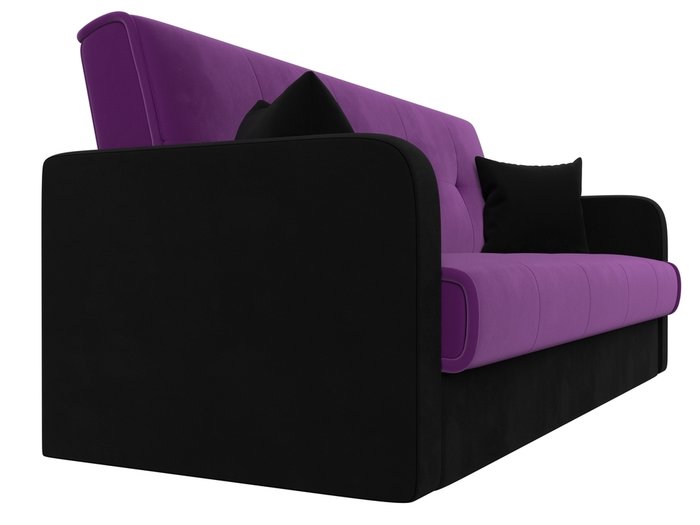 Диван-кровать Надежда черно-фиолетового цвета - лучшие Прямые диваны в INMYROOM